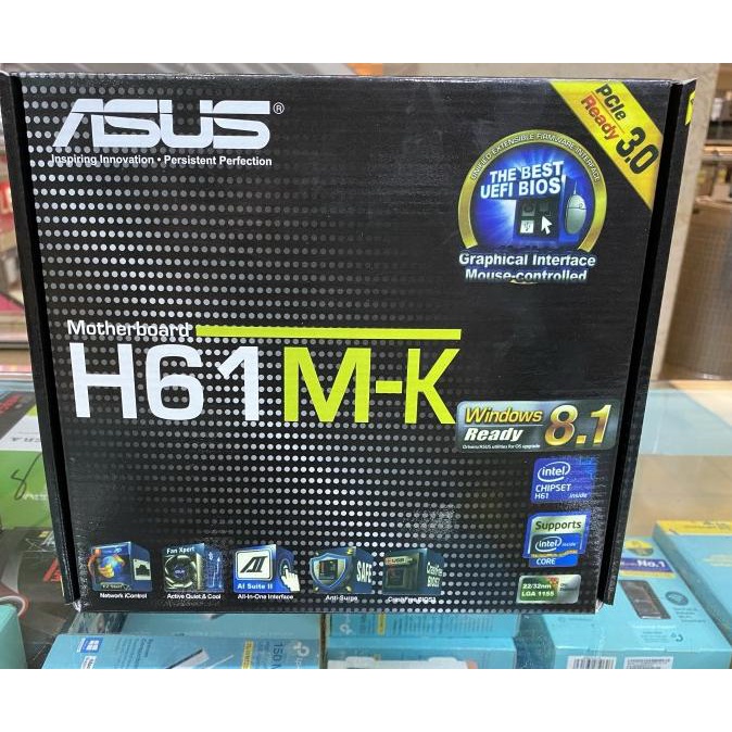 Jual Motherboard Asus H61 Mk Lga 1155 Shopee Indonesia