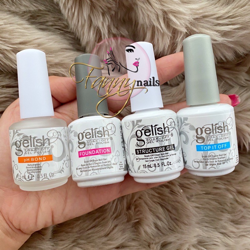 Jual GELISH HARMONY 15ml ORIGINAL top coat base coat structure gel PH bond matte top coat gelish