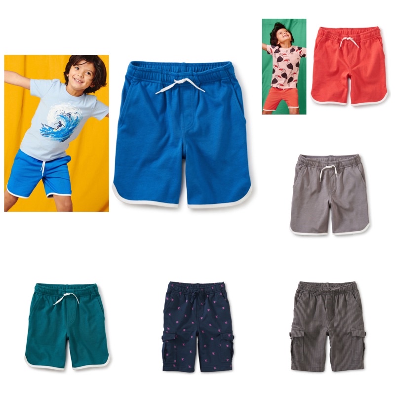 Little M Stripe Dino Celana Pendek Anak Laki-laki