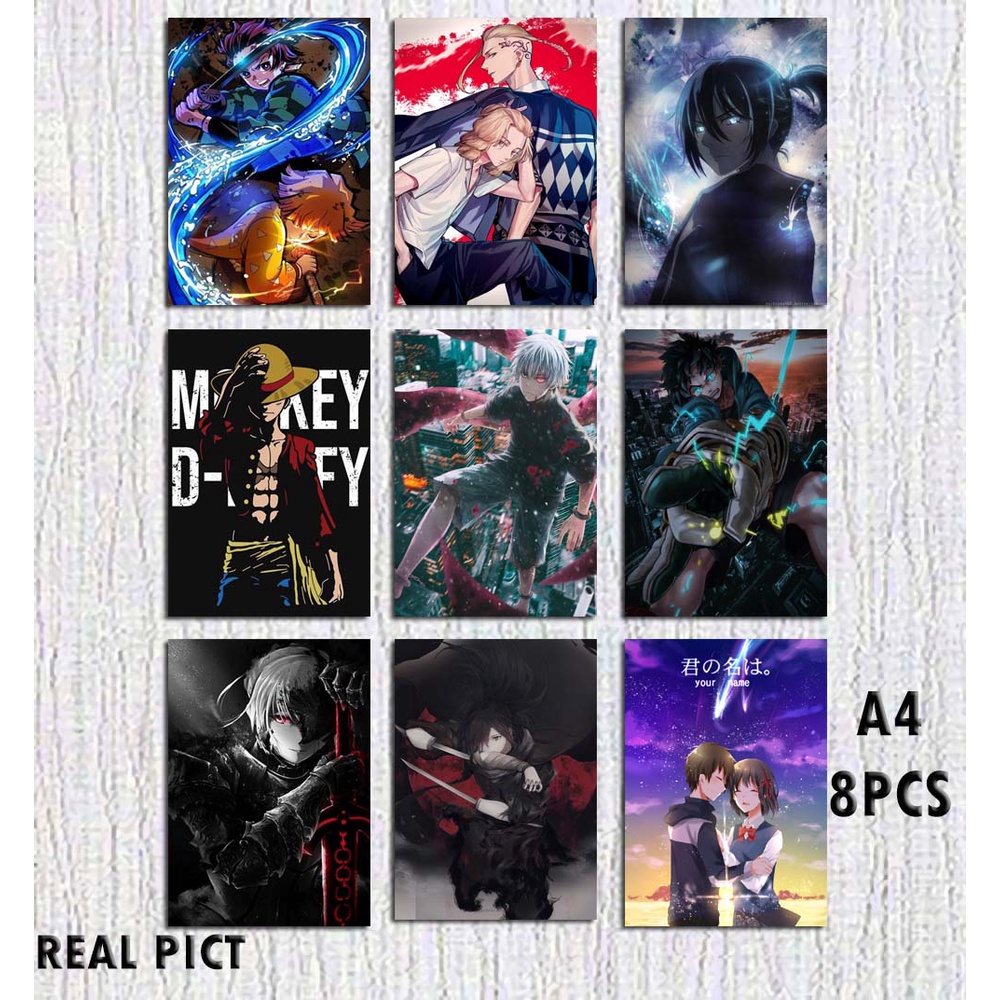 Jual WALL DECOR POSTER DINDING ALL ANIME TERBARU/ANIME MIX POSTER/ FREE ...