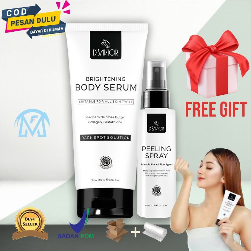 Jual Dsavior Body Whitening Serum Lotion Pemutih Kulit Badan | Shopee ...