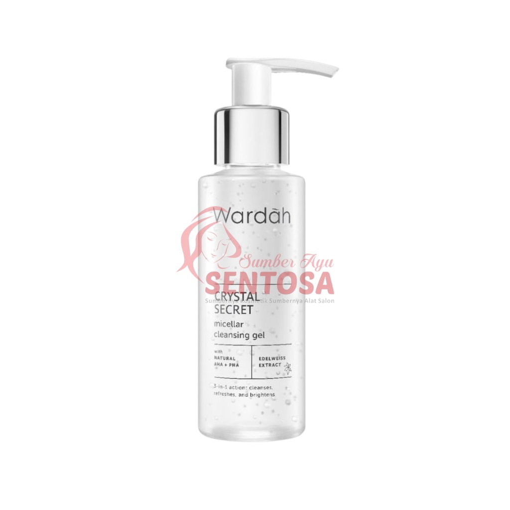 Jual WARDAH CRYSTAL SECRET MICELLAR CLEANSING GEL 95ML Shopee Indonesia