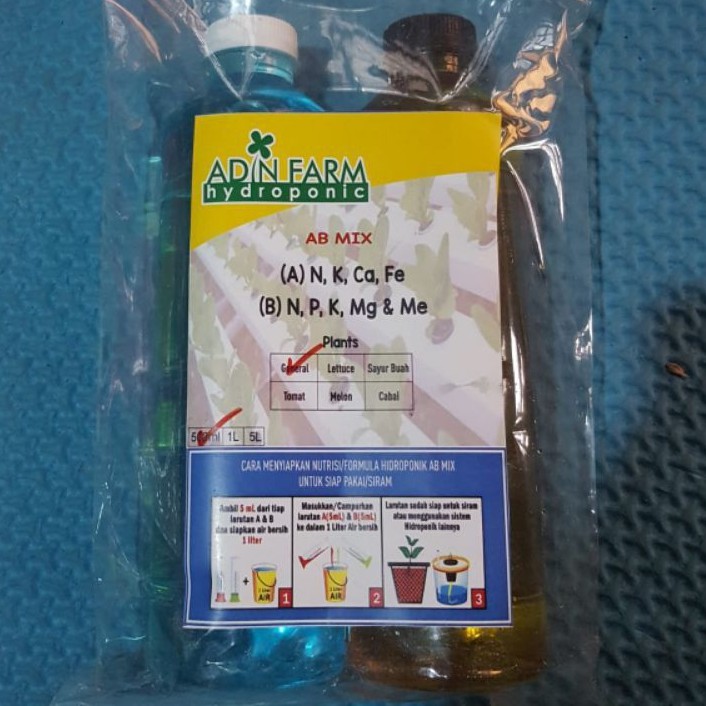 Jual AB Mix Cair 1000ML Nutrisi Semua Jenis Tanaman Hidroponik | Shopee ...