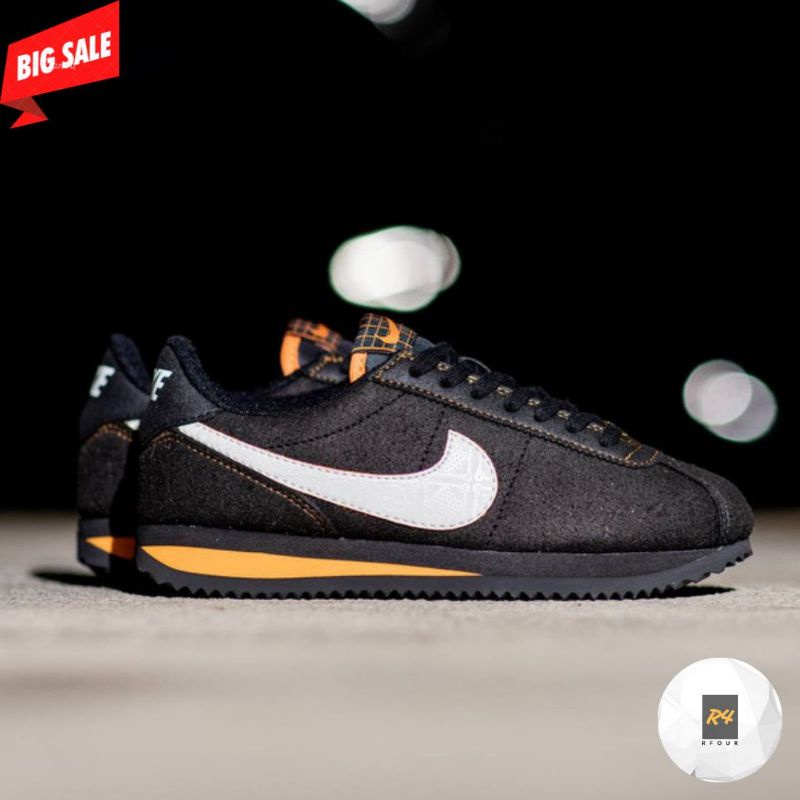 NIKE CORTEZ DAY OF THE DEAD BLACK 100 ORIGINAL SNEAKERS NIKE ORIGINAL