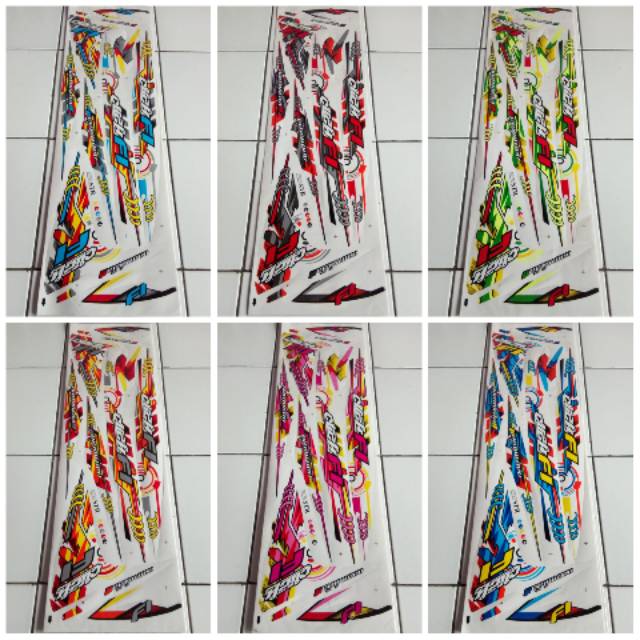 Jual Striping Stiker Lis Variasi Motor Honda Vario 110 FI - Transparan