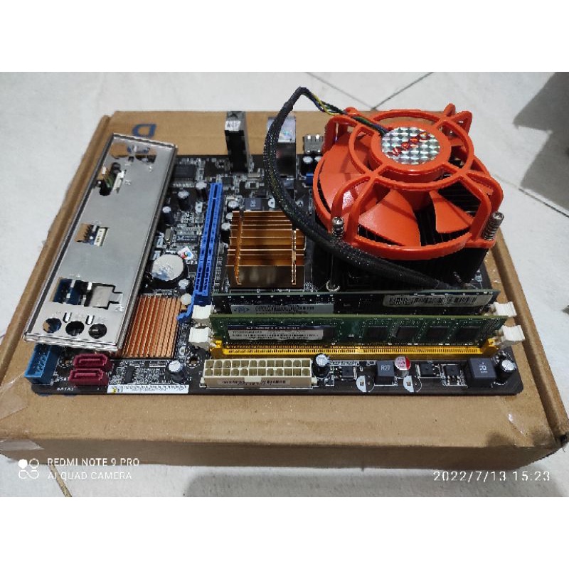 Jual mobo g41+processor core2 duo +fan Shopee Indonesia
