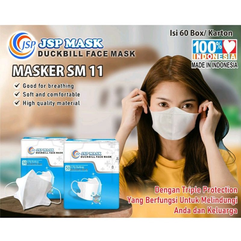 Jual Termurah Masker Duck Bill Jsp Isi Pcs Kemenkes Sm Free