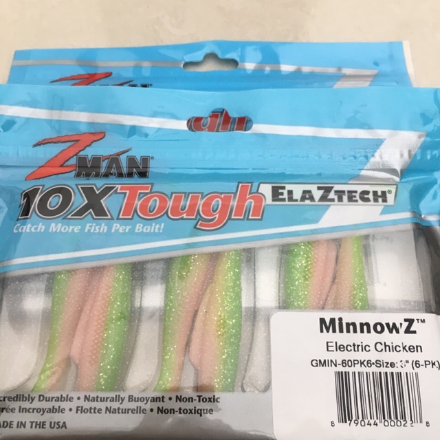 Z-Man MinnowZ 3 Electric Chicken GMIN-60PK6