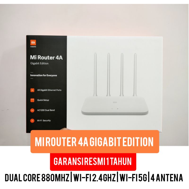 Jual Mi Router 4a Gigabit Edition Garansi Resmi 1 Tahun Xiaomi Router