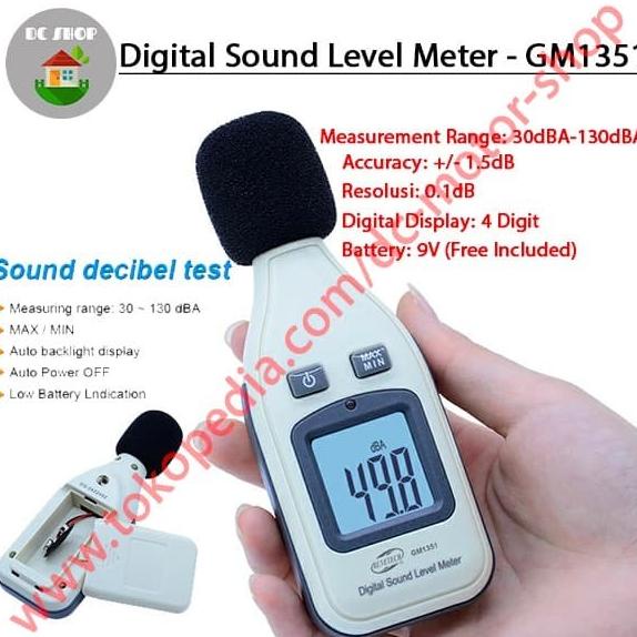 Jual LCD Sound Level Meter Noise Test Tester Digital DB Decibel New ...