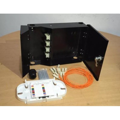 Jual OTB Wallmount fiber optic SC adapter 24 port multimode + Pigtail ...