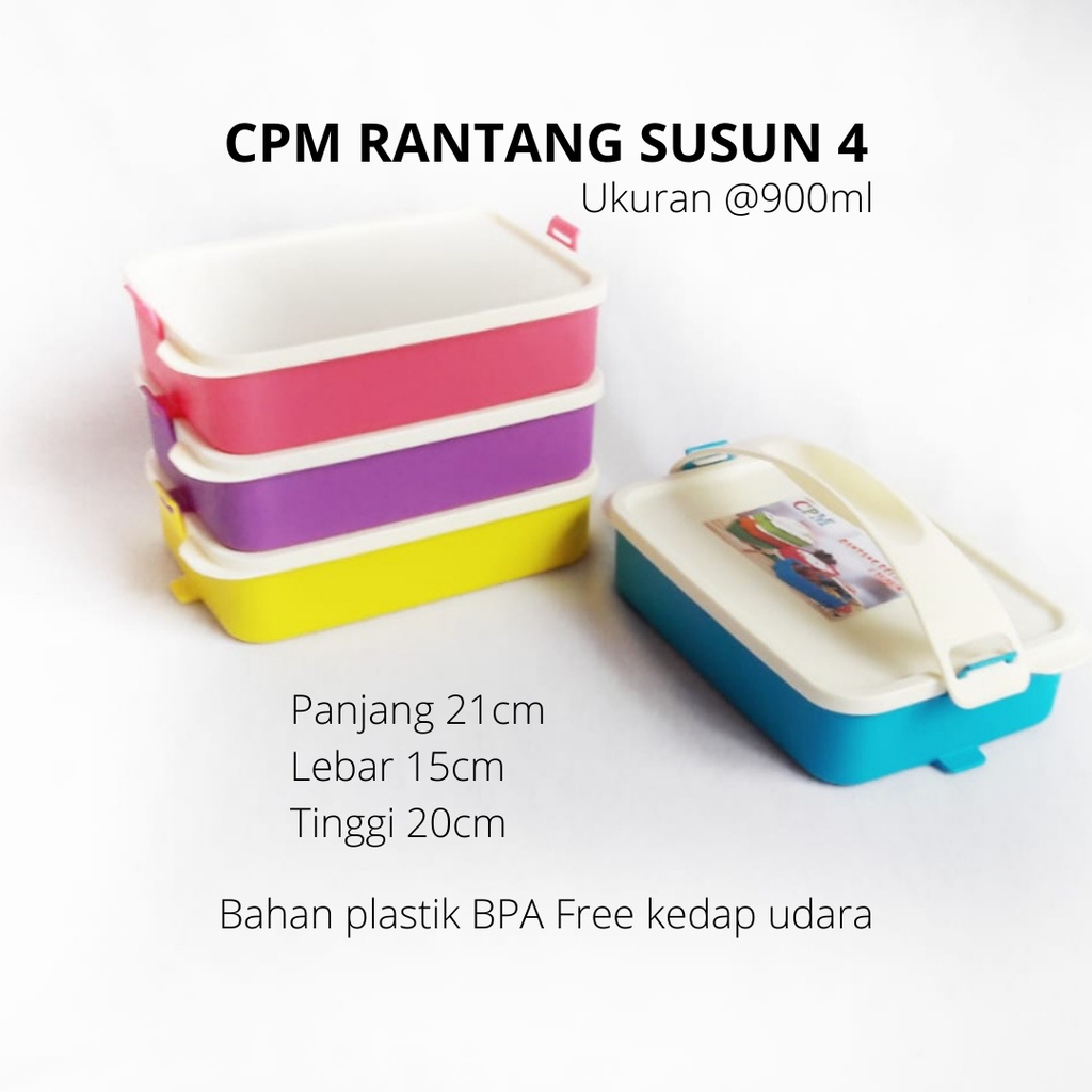 Jual RANTANG 4 SUSUN RANTANG PLASTIK WADAH PLASTIK CPM RANTANG SUSUN 4 ...