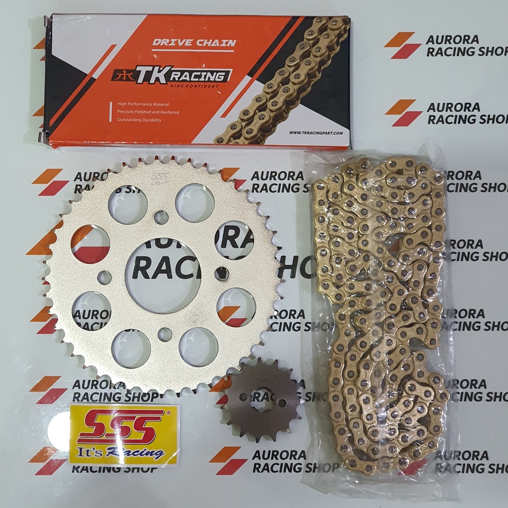 Jual Gear Set SSS GSX 150 / S 150 / BANDIT S 150 & Rantai TK 428 HS ...