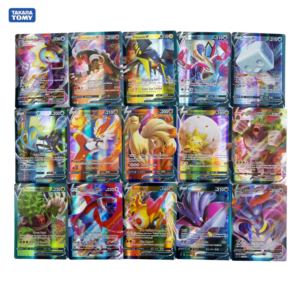 Jual 60Pcs Vmax Pokemon Cards V GX EX English Version Anime Collection ...