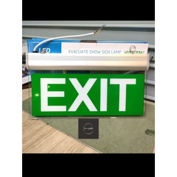Jual LAMPU EXIT LED LAMPU DARURAT EXIT SIGN EMERGENCY SIGN ACRYLIC ...