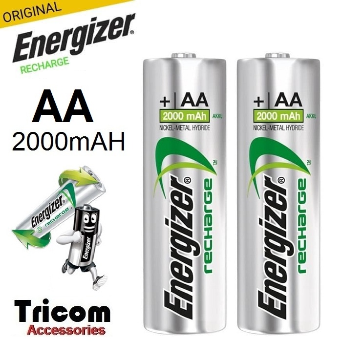 Jual Baterai Energizer Rechargeable AA 2000mAh 2pcs | Shopee Indonesia