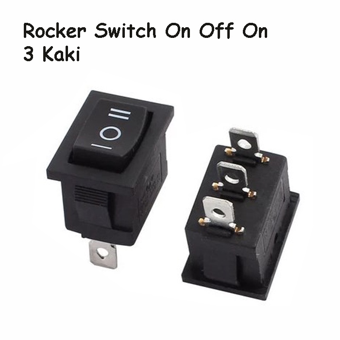Jual Rocker Switch 3 Kaki Kecil Saklar On Off On 3 Pin Small | Shopee ...