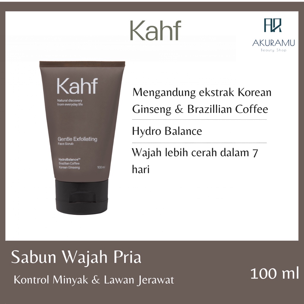 Jual Kahf Face Wash 100 ml Kahf Face Wash 50ml Sabun Cuci Muka Pria