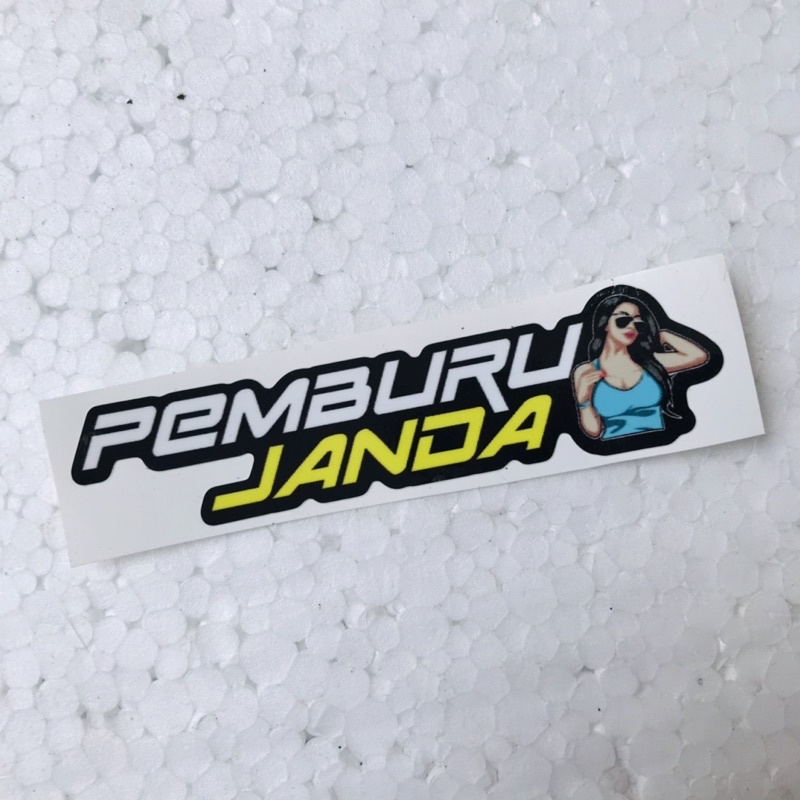 Jual Sticker Pemburu Janda PIRANG Orajet Cutting Laminasi Glossy ...