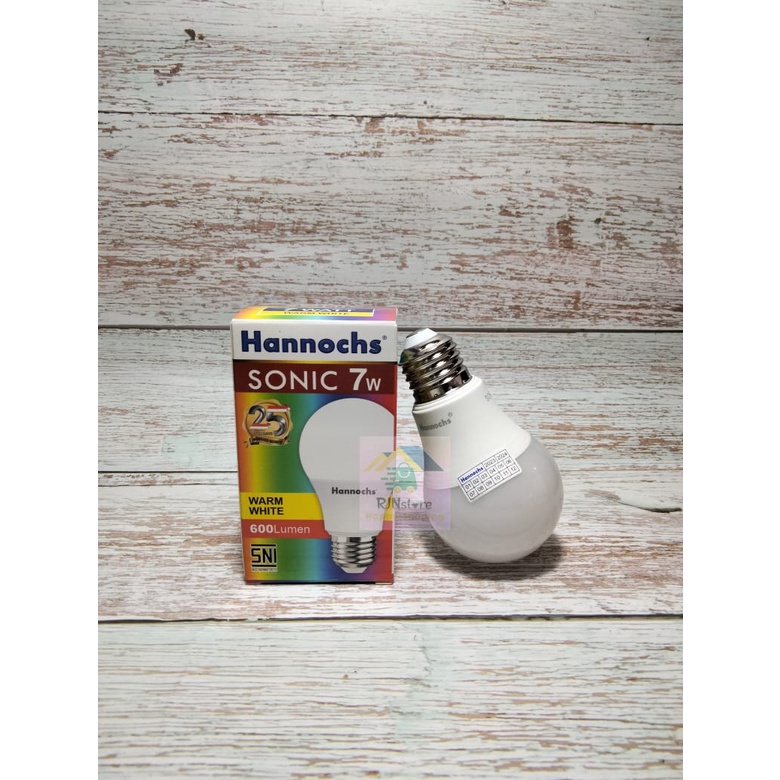 Jual lampu LED HANNOCKS SONIC 7 watt cahaya kuning/warm white | Shopee ...