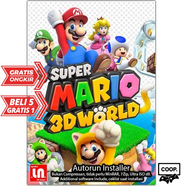 Jual Super Mario 3d World Pc Game Adventure Download Langsung Play Shopee Indonesia 1311