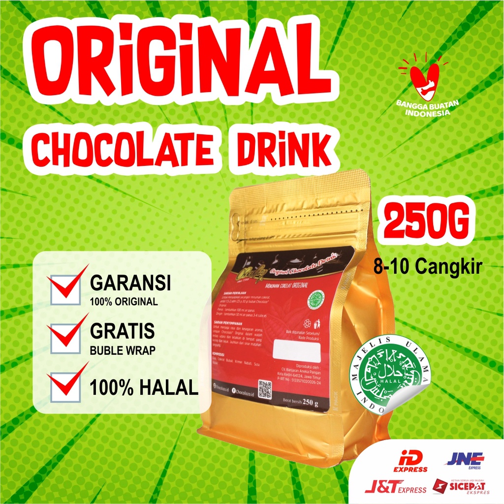 Jual Minuman Coklat Bubuk Premium 250g Original Dark Chocolate Drink ...