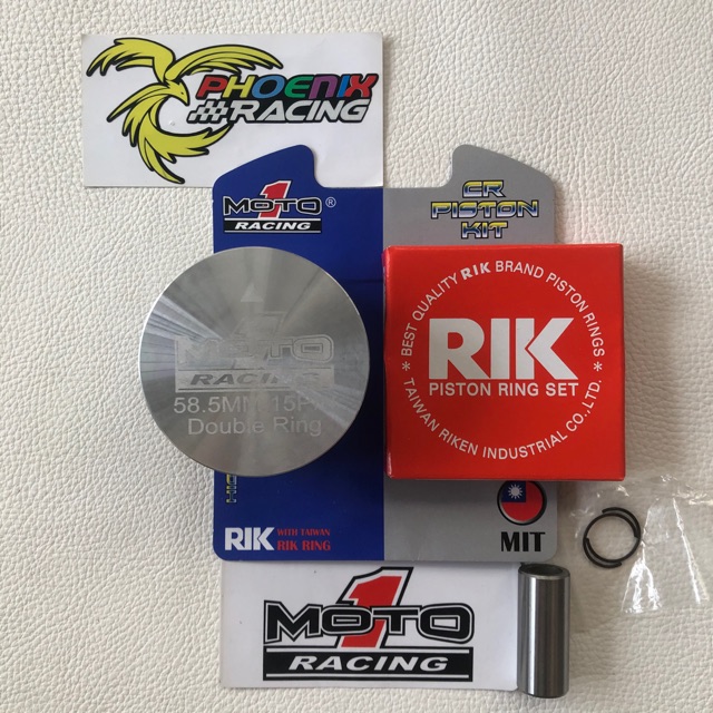 Jual Piston Racing MOTO1 58,5mm Pen 15mm Double Ring | Shopee Indonesia