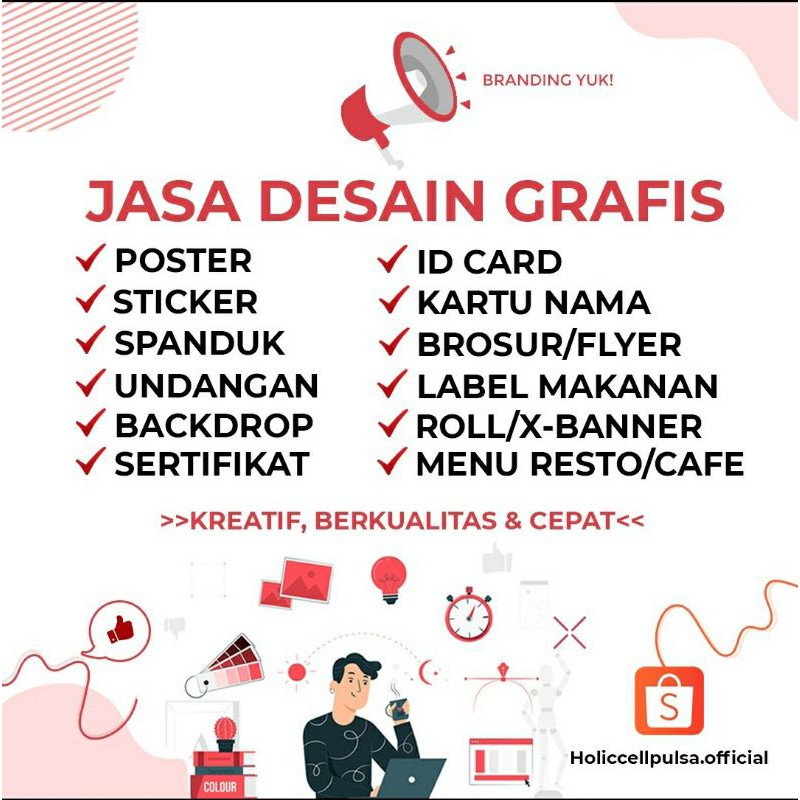 Jual [TERLARIS] JASA DESAIN GRAFIS CUSTOM I SPANDUK I POSTER I UNDANGAN ...