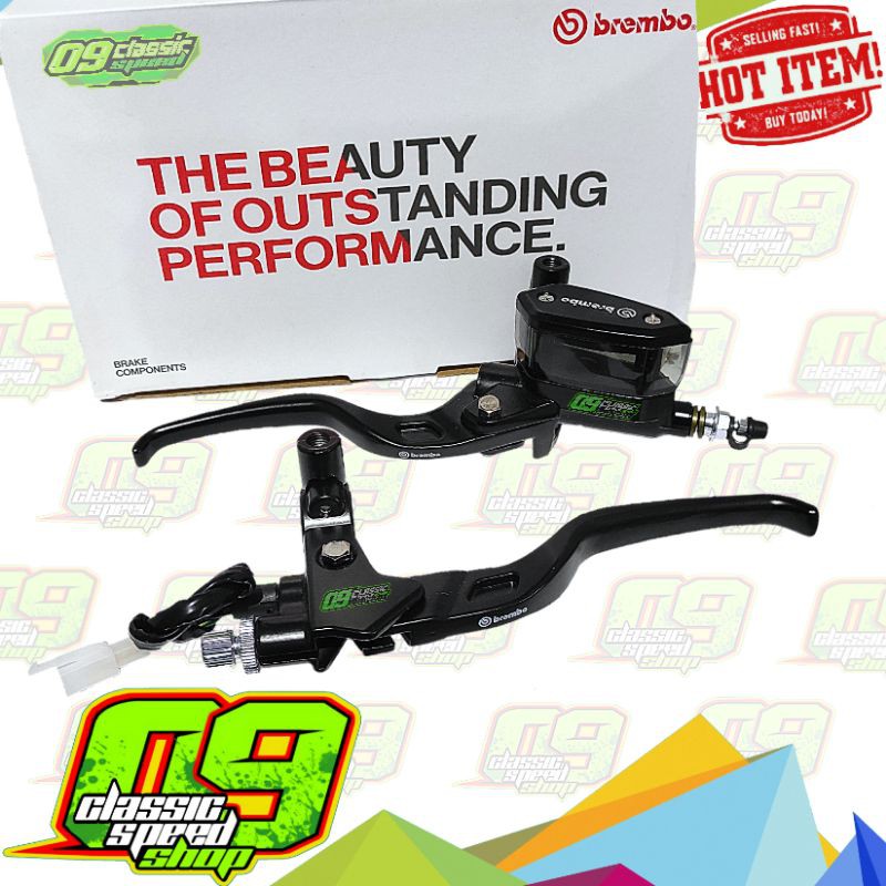 Jual Master Kaliper Handle brake pump Rem BREMBO model Oval n Kotak set ...
