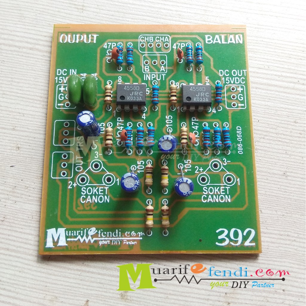 Jual KIT Output Balance OUTPUT BALANCE STEREO 392M TANPA SOKET CANNON ...
