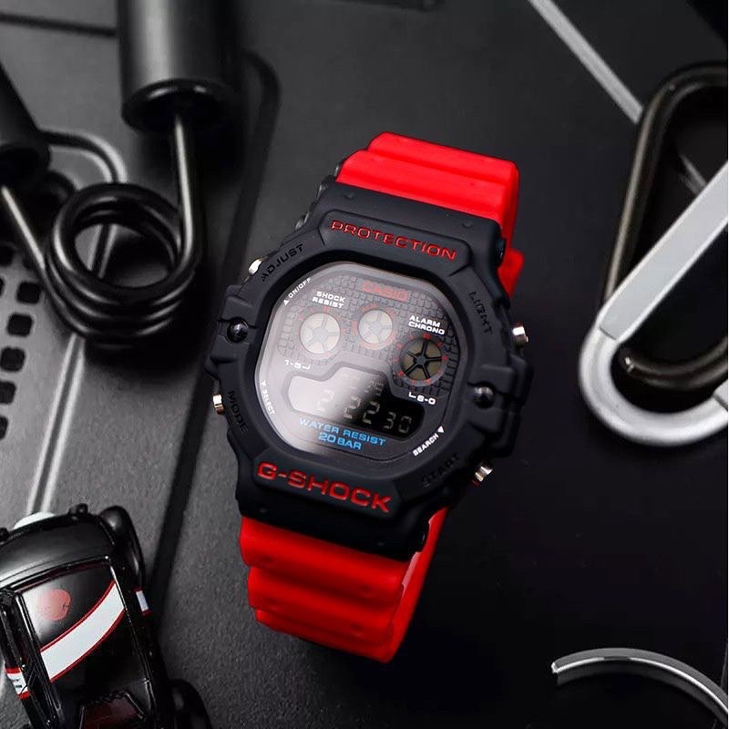 G shock merah hotsell