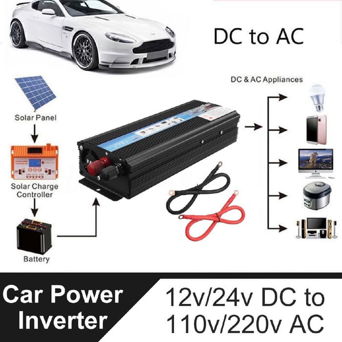 Jual Wave Original Konverter Inverter Tenaga Surya LED 5000W 12V / 24V ...