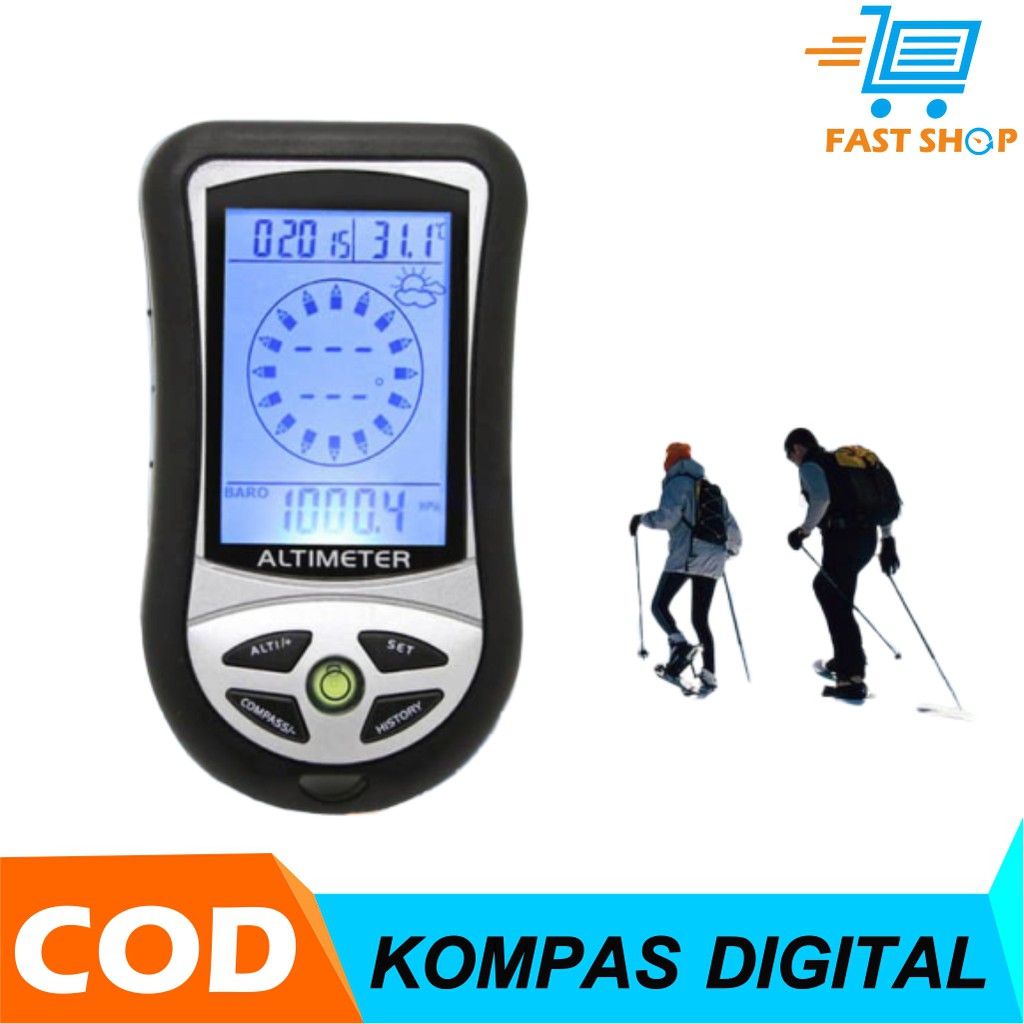 ingen forbindelse vaskepulver penge Jual Kompas 8 in1 LCD Digital Altimeter Barometer Thermo Weather Forecasts  | Shopee Indonesia