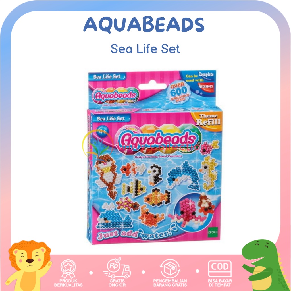 Jual Aquabeads Sea Life Set Mainan Edukasi Anak | Shopee Indonesia