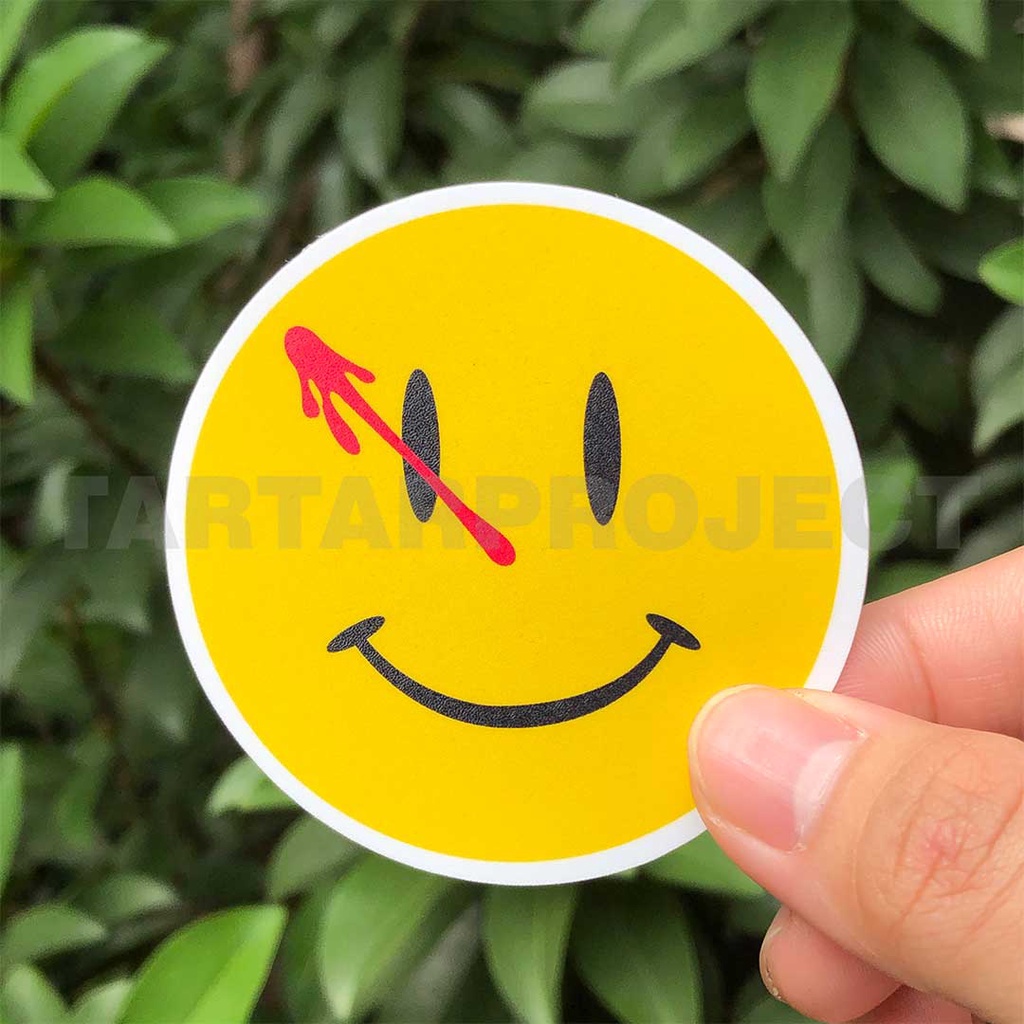 Jual Sticker Stiker Vynil - Watchmen Smiley | Shopee Indonesia
