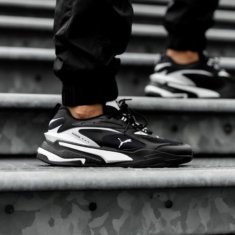 Puma rs hot sale black white