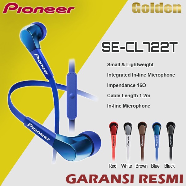 AURICULAR PIONEER IN-EAR SE-CL722T ORIGINAL