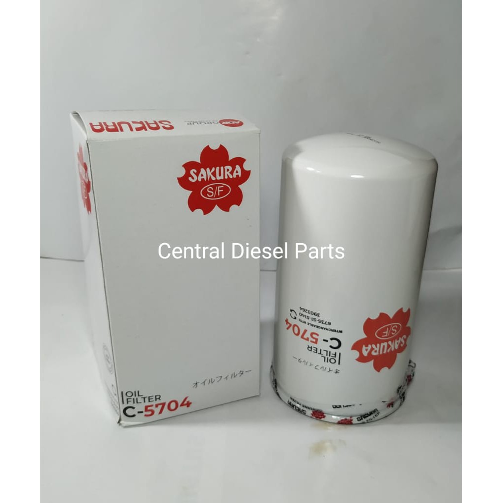 Jual Filter Oli / Oil Filter Cummins C-5704 C5704 Sakura | Shopee Indonesia