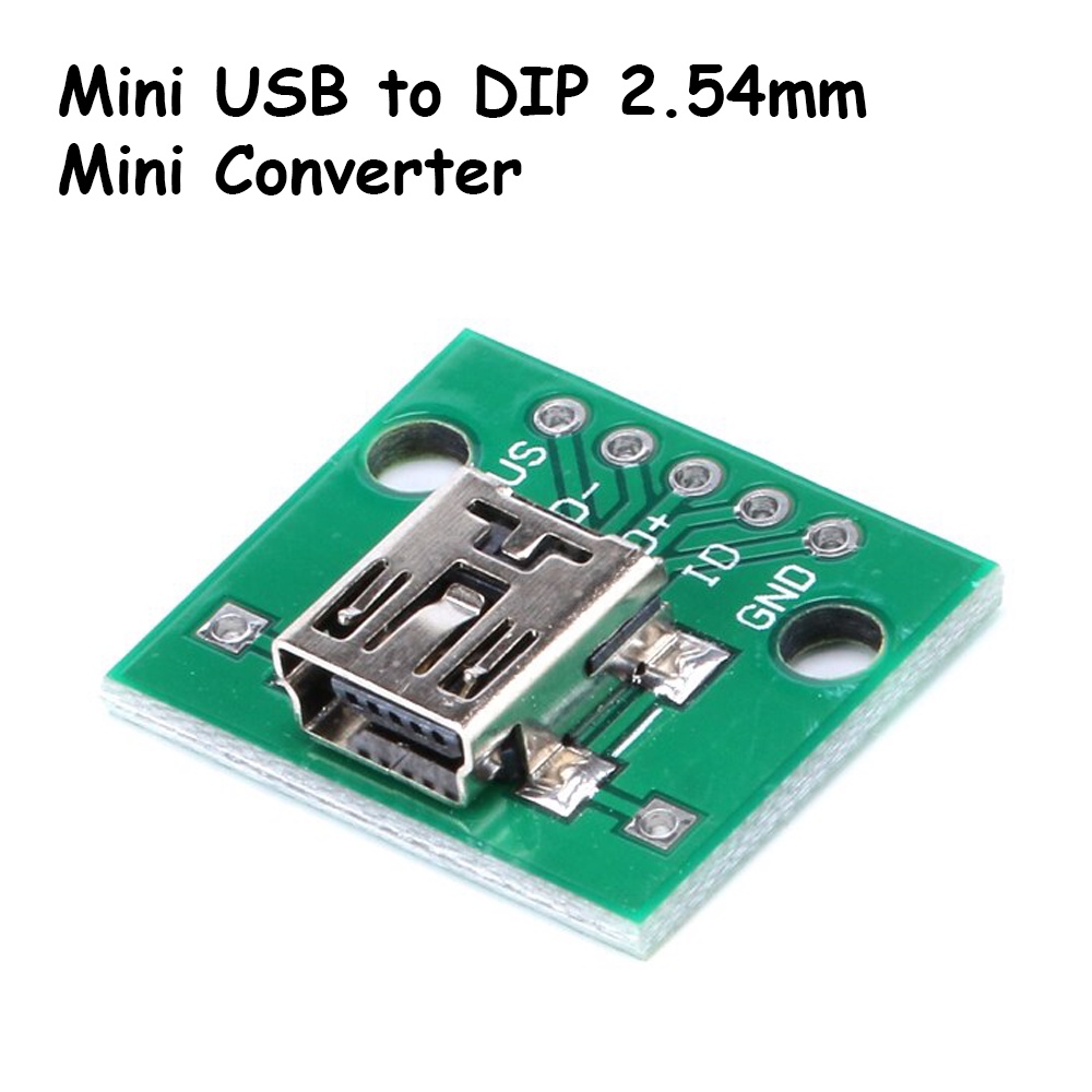 Jual Converter Mini USB to DIP 2.54MM Adapter PCB Breakout Board ...