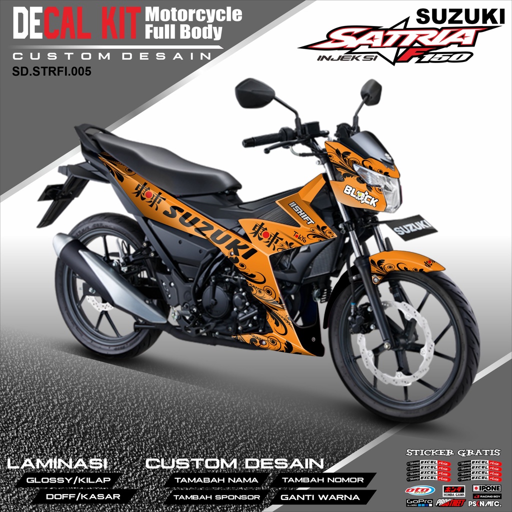 Jual Decal SATRIA 150FI 2016 - Dekal Stiker Striping Fullbody Fullblok ...