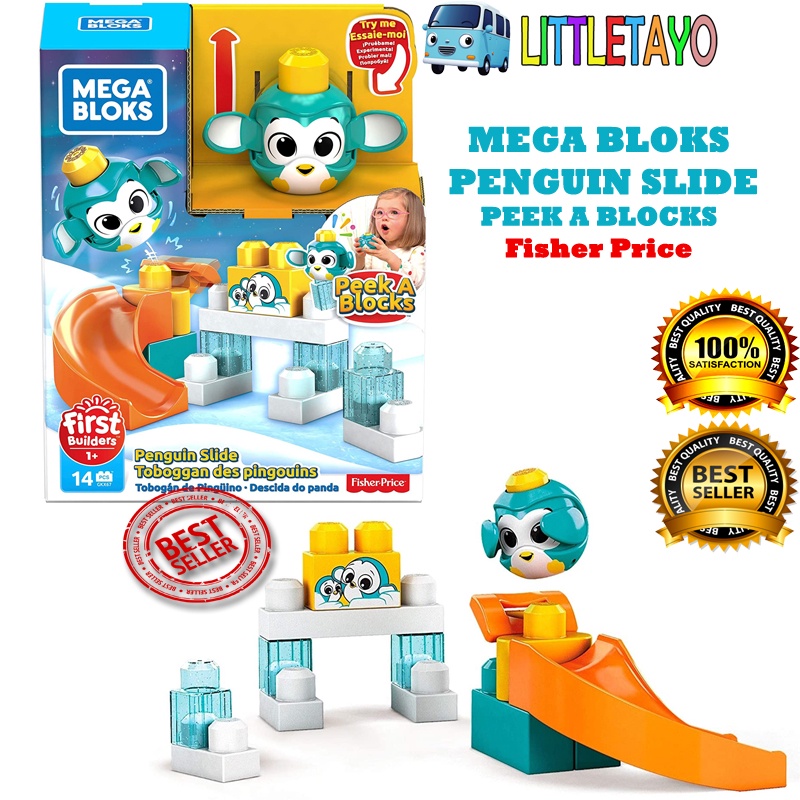 Jual Mega Bloks Penguin Slide Peek A Blocks First Builder Panda ...