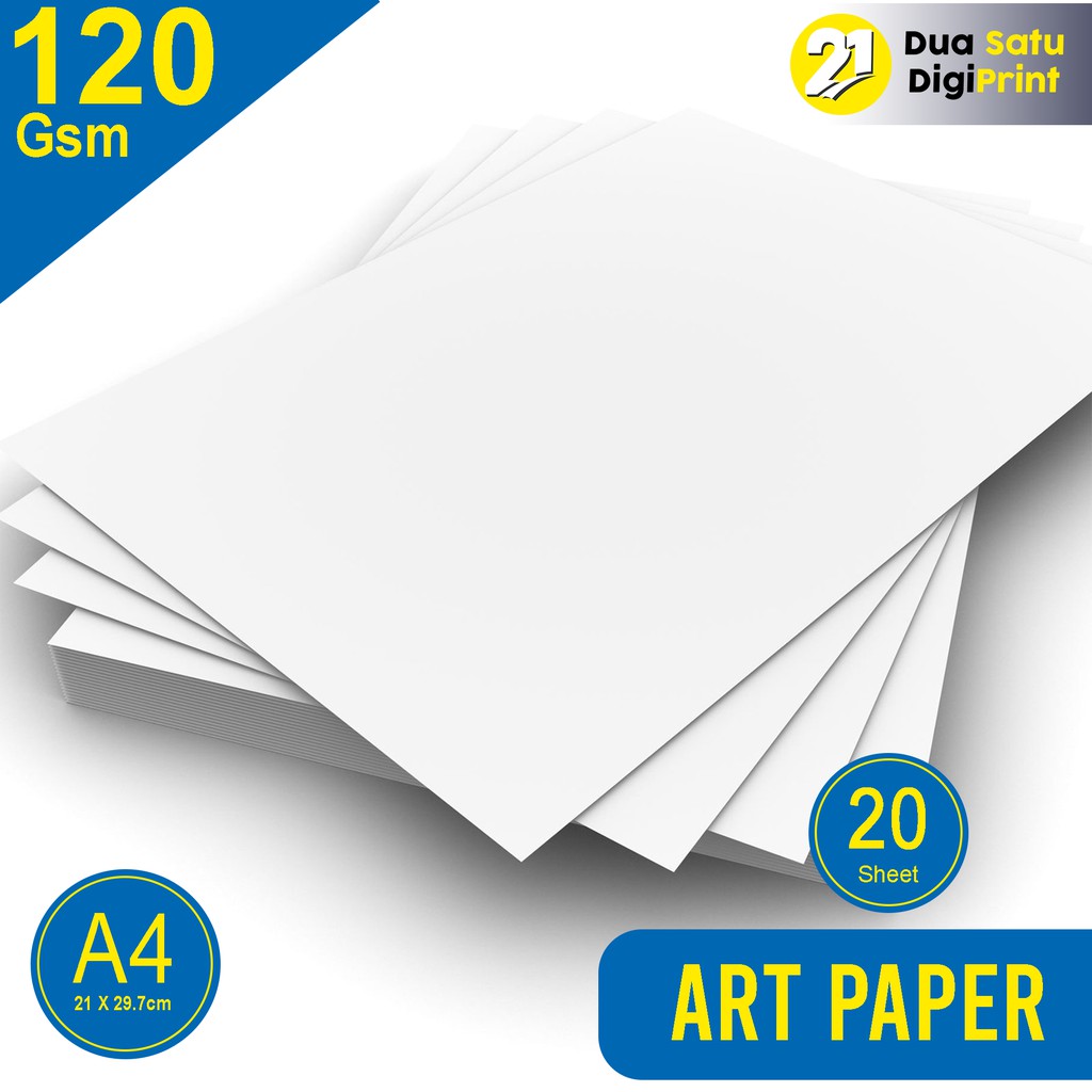 Jual Kertas Art Paper 120 gram Kertas Brosur Amplop Polos Ukuran A4