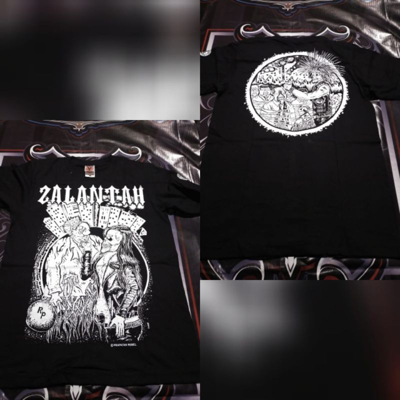 Jual KAOS PUNK | ZALANTAH | (KAMI bukan preman) | Shopee Indonesia