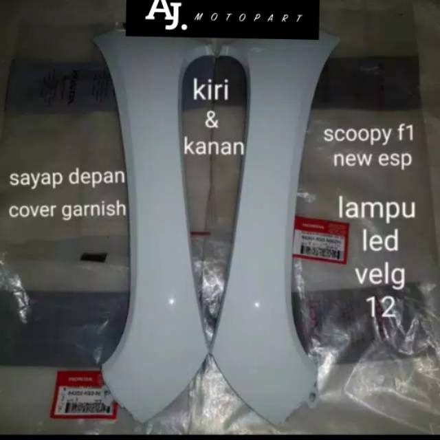 Jual Sayap Depan Scoopy New Esp Putih Susu Harga Satuan Atau Sebelah