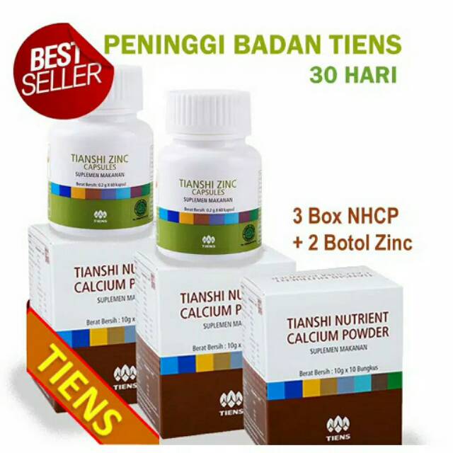 Jual Tiens Peninggi Badan 30 hari Peninggi Tianshi 3 NHCP Kalsium 2 ...