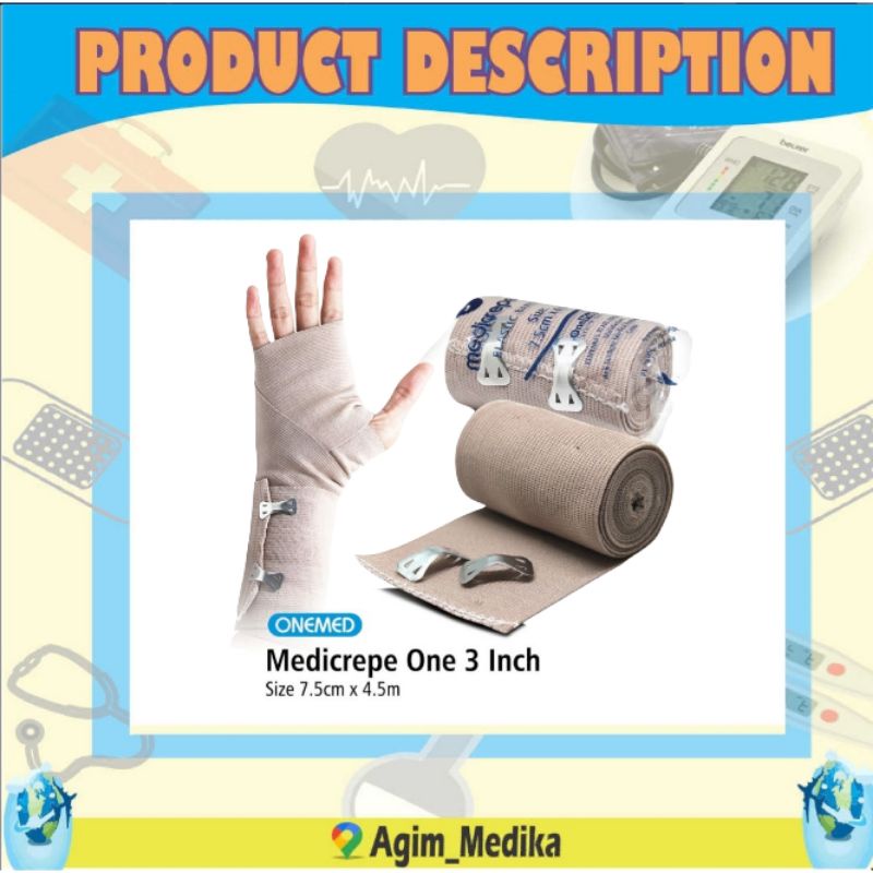 Jual Medicrepe Bandage Elastis Perban Onemed 3in | Shopee Indonesia