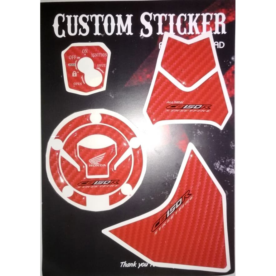 Jual Stiker pad New CB 150R facelift lengkap merah | Shopee Indonesia