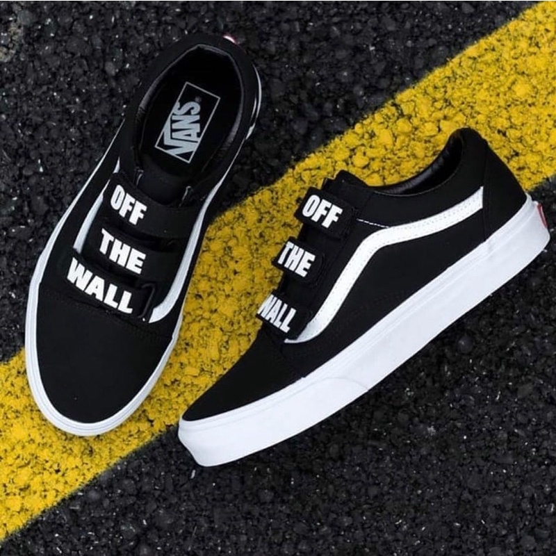 Vans off the outlet wall old skool velcro