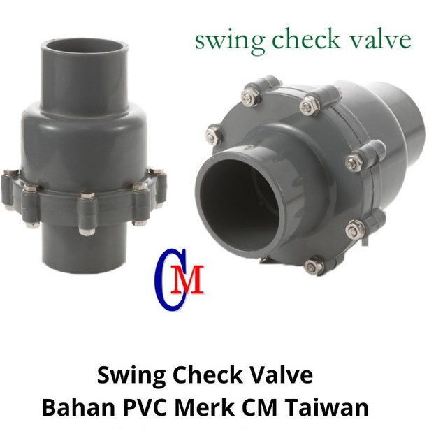 Jual SWING CHECK VALVE 4 INCH SOCKET MERK CM | Shopee Indonesia
