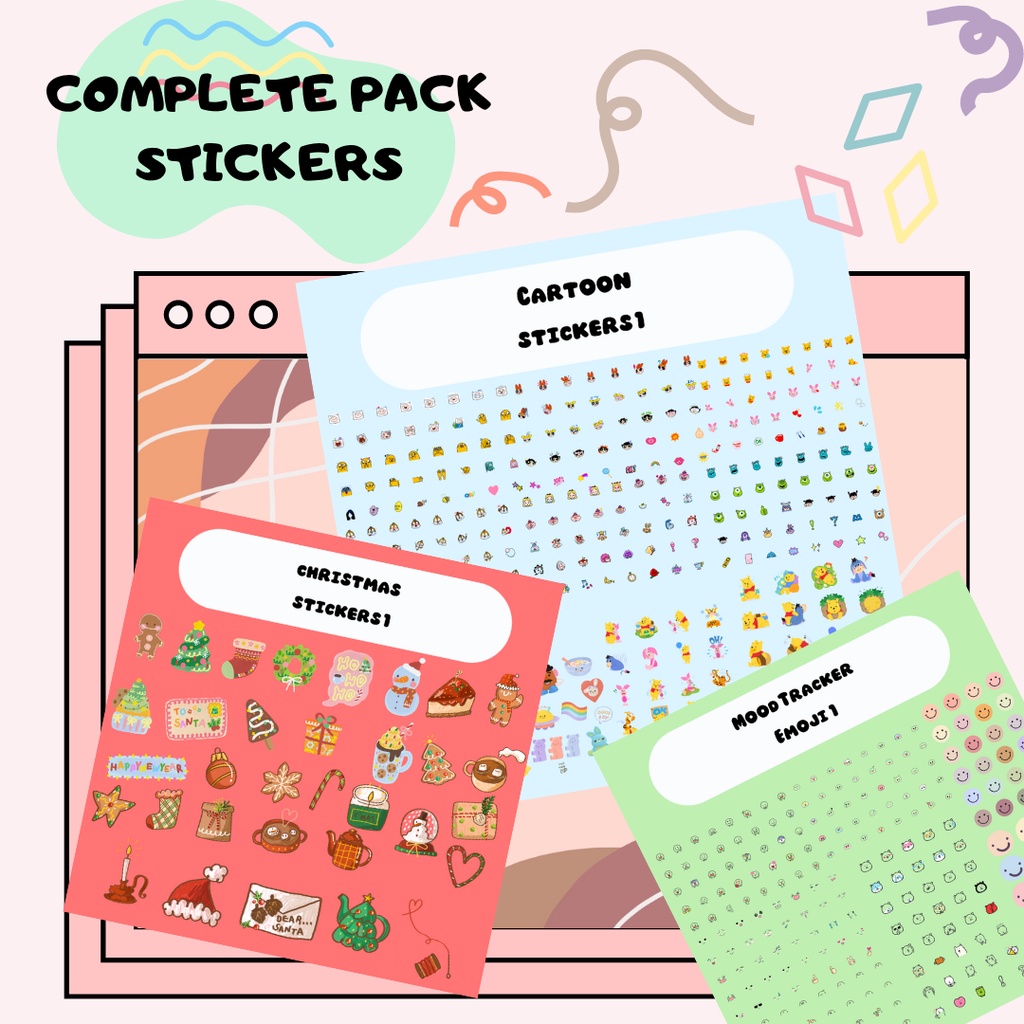 Jual Sticker Digital Cute Aesthetic Colorful for Goodnotes Notability ...
